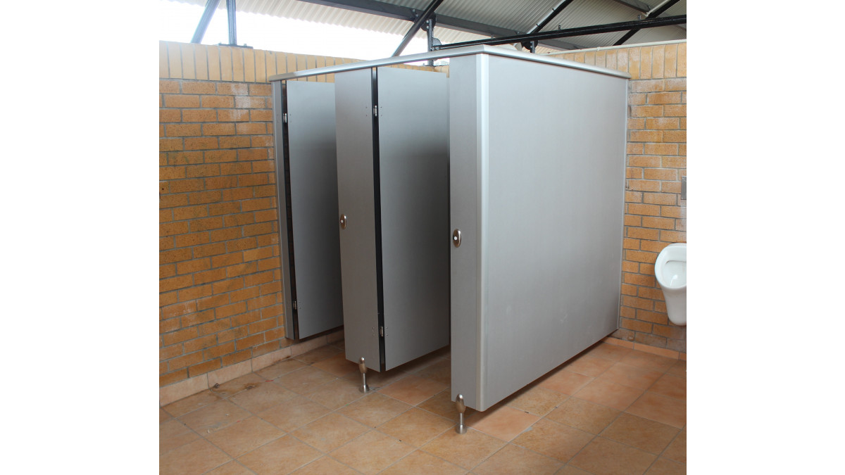 K-Compact partitions in Browns Bay Public Toilets.