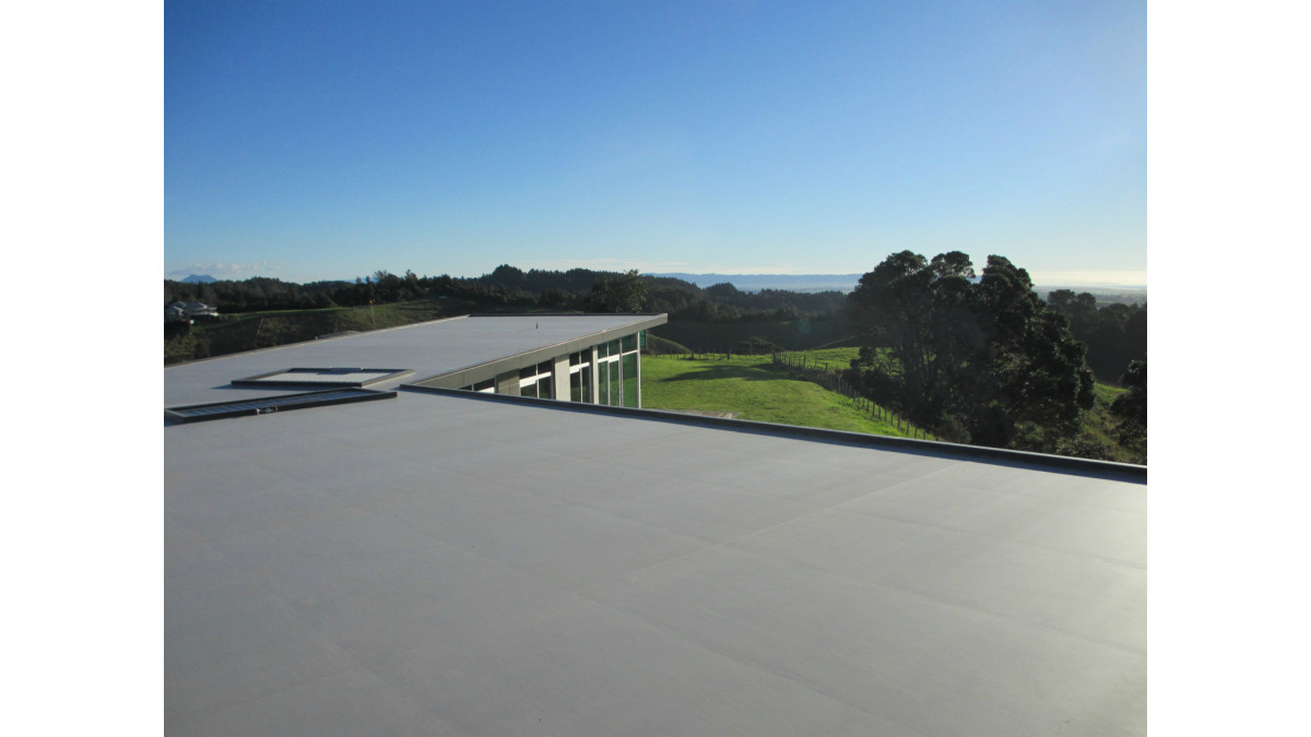 A finished Enviroclad roof.