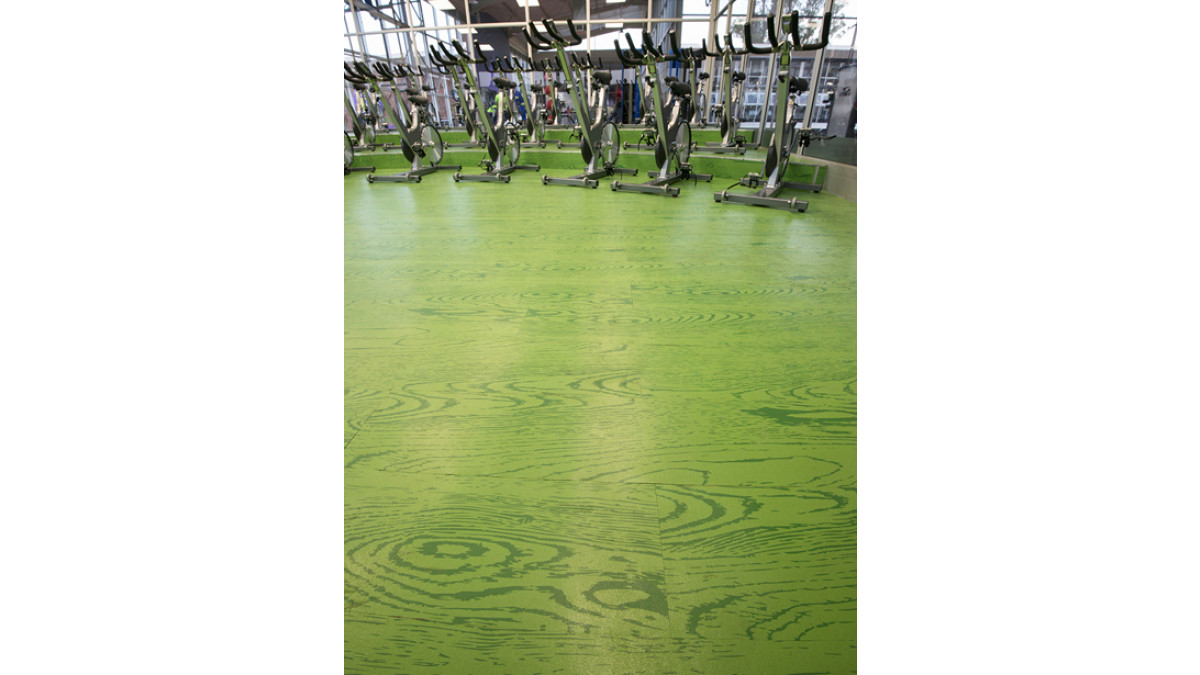 Rubber flooring from Advance Flooring.