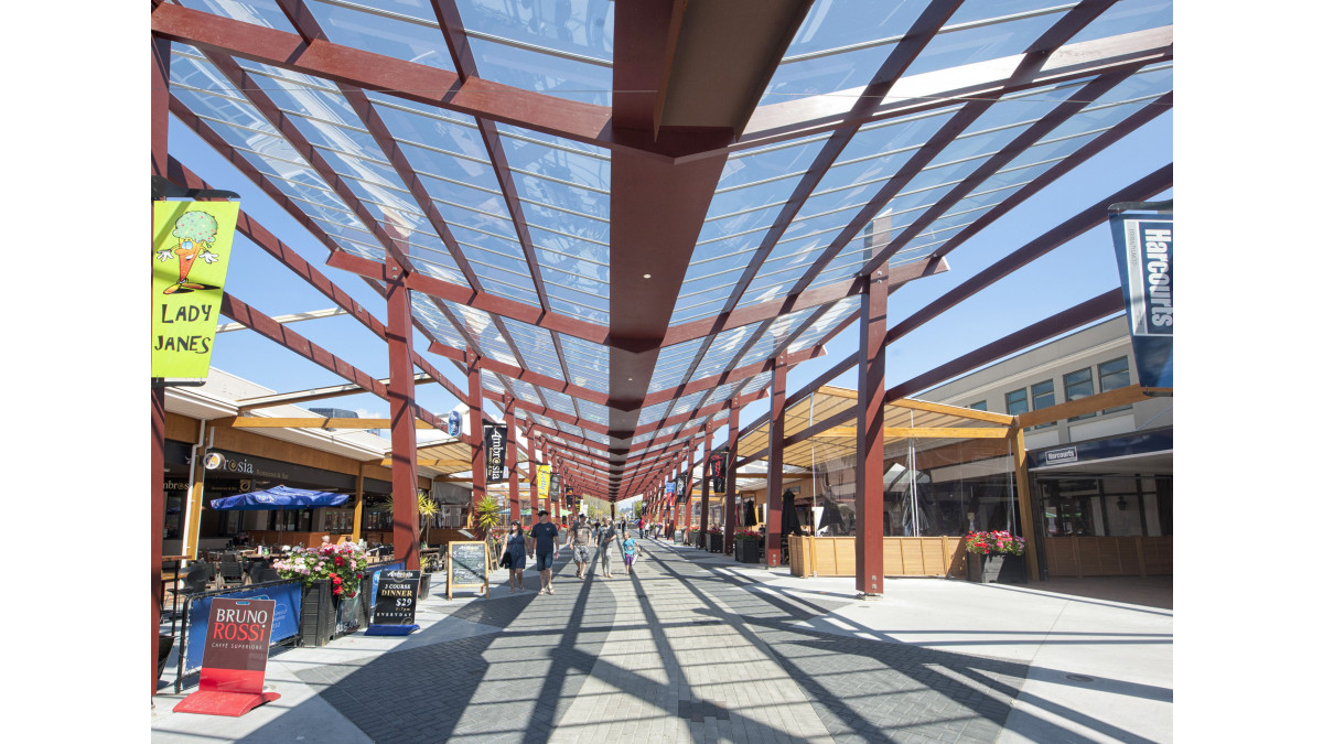 ClearVue Roofing System - Eat Streat, Rotorua.