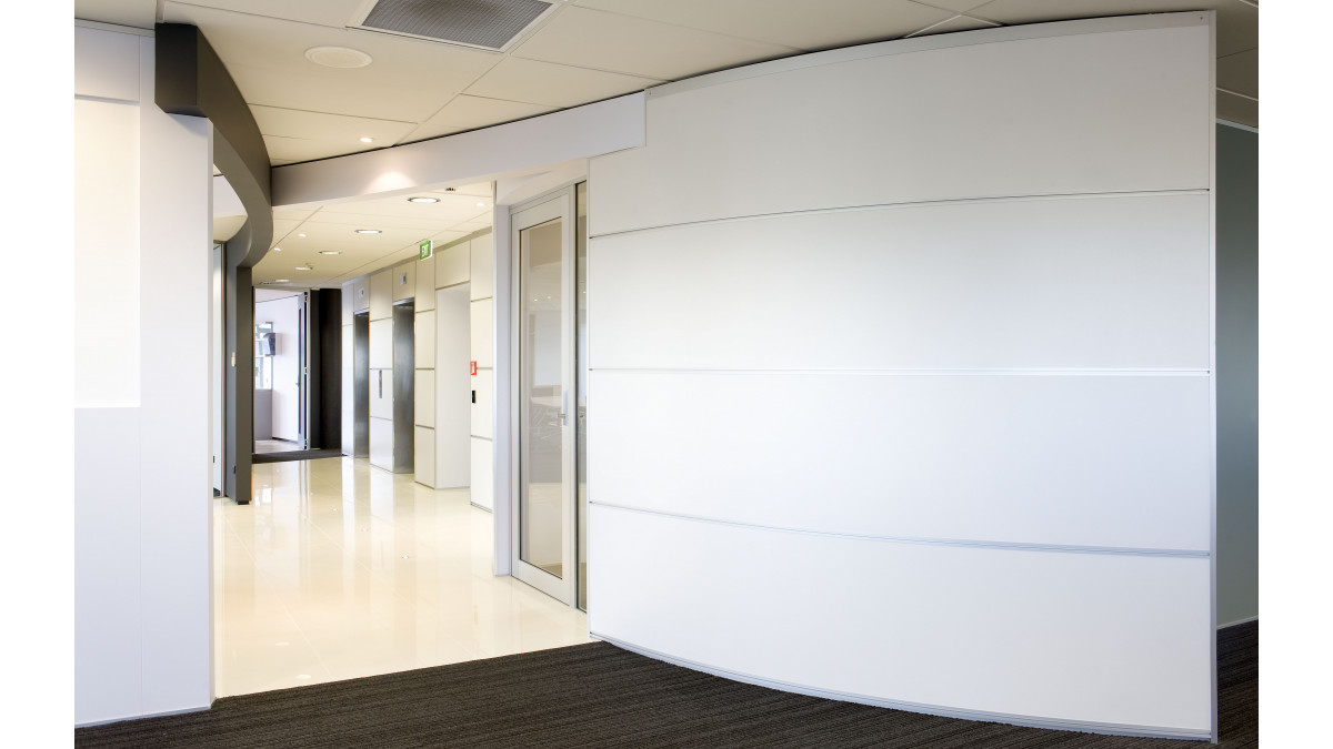 ClimateLine powder coated plasterboard delivers durability and good looks to office spaces.