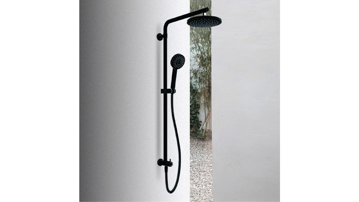 Splash Black Column Shower.