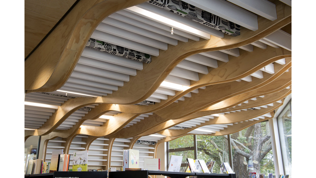 Devonport Library — Baffle Beams.