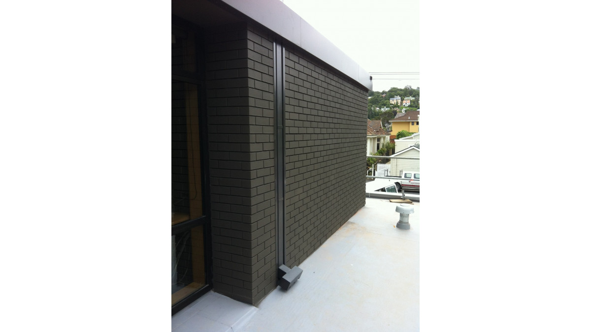 Marsh Study Centre — Otago University — 100 x 100 inset galvanised downpipes.