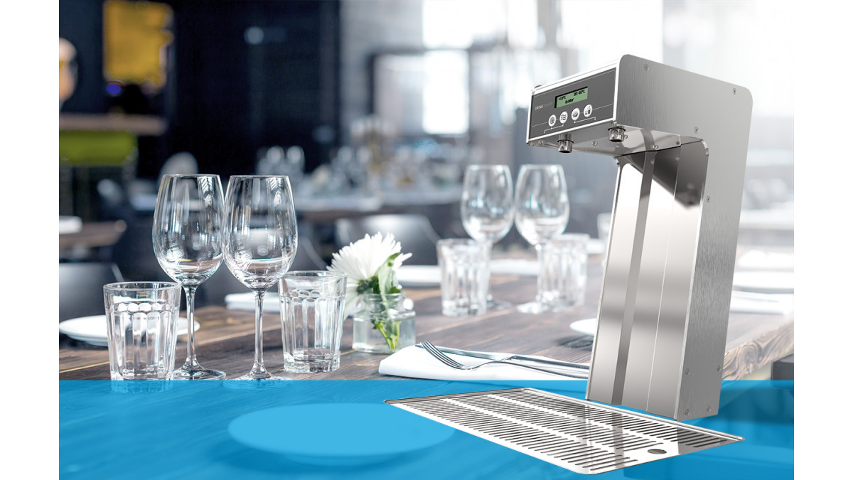 Cosmetal chilled sparkling for hospitality — Drinktower Dispenser.