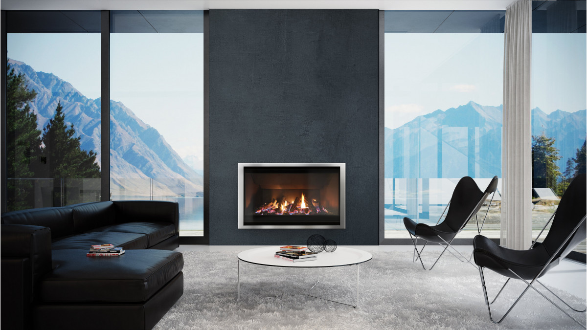 Escea AF960 High Heat Output Gas Fire.