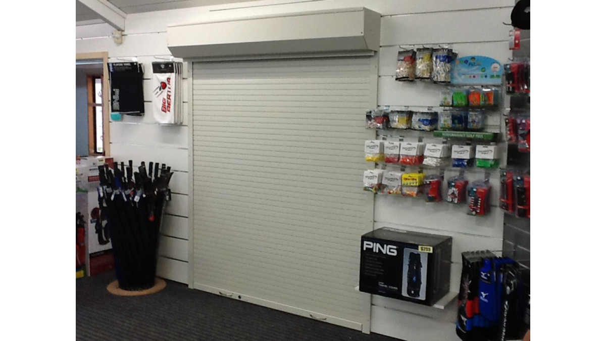Strong roller shutters in the store stopped burglars in their tracks.