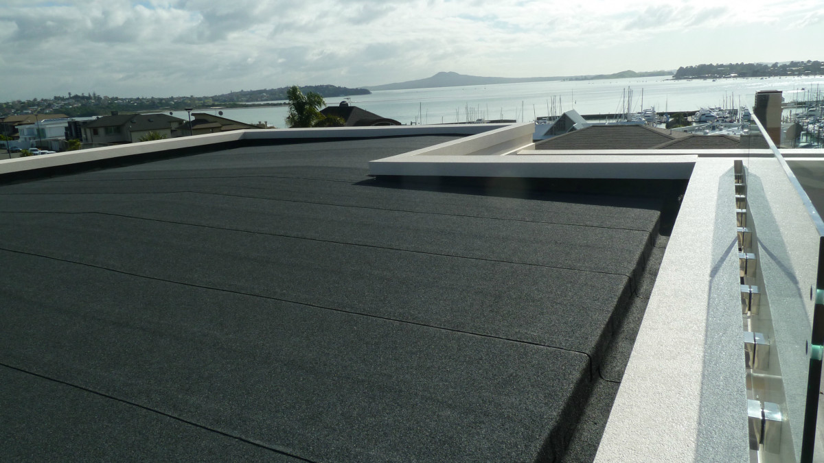Pristine Bituclad finishing off the look of an upmarket Auckland residence.
