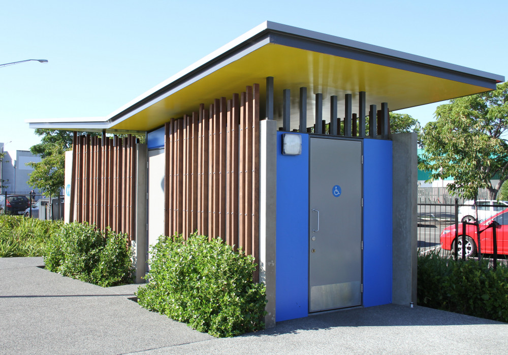 Vivid Resene Colours Liven Up William Nelson Park Toilet Block