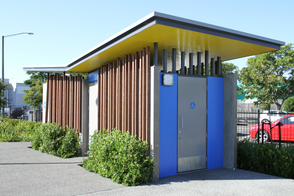 Vivid Resene Colours Liven Up William Nelson Park Toilet Block