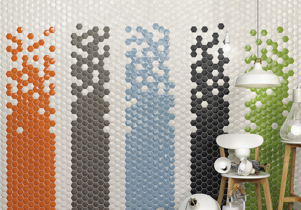 Brighten Up Rooms with Colourful Textured Tiles