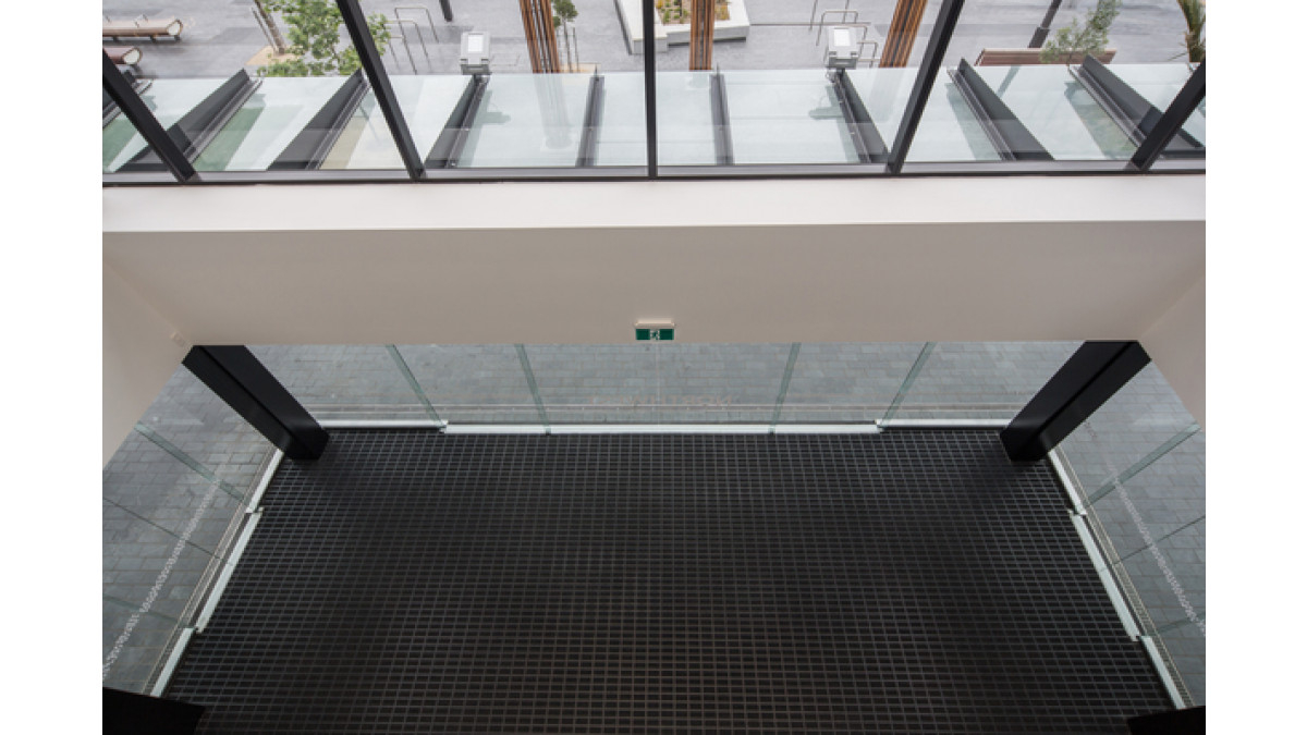 Axis Entrance Matting effectively works as a complete lobby flooring.