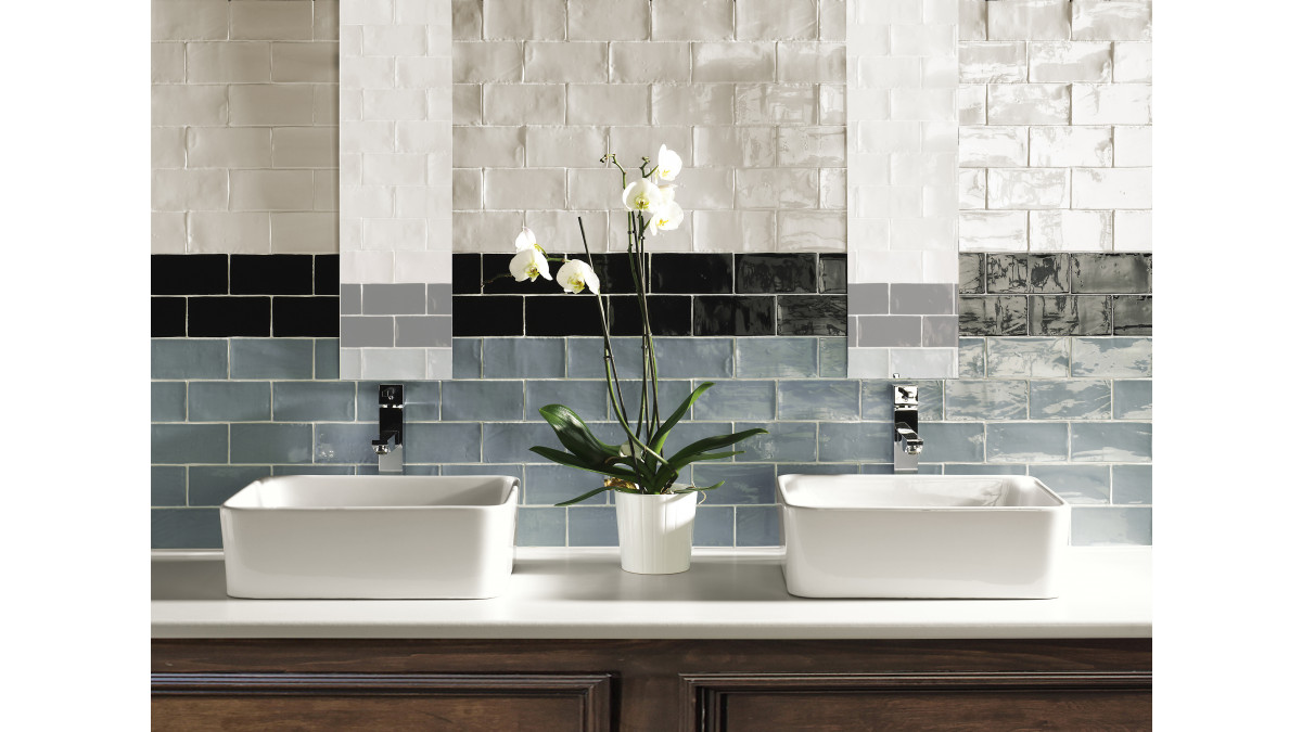 Cotswold, a white-bodied, bright subway tile that celebrates old-world design.
