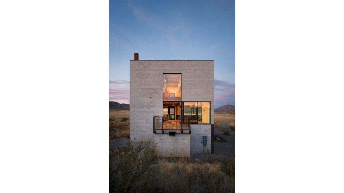 Exterior of the Outpost house, Idaho.