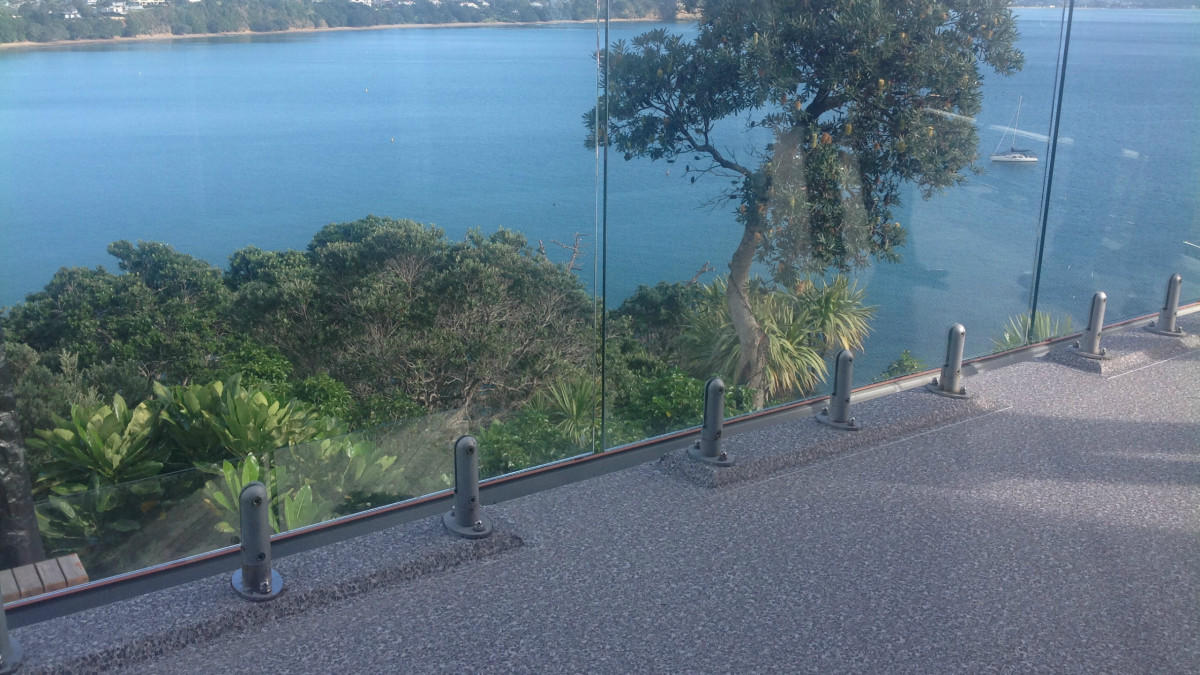The slip-resistant surface provided the perfect platform to take in the surrounding Stanmore Bay views.