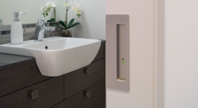 CS Doors' New Magnetic Privacy Indicator Lock for Pocket Doors