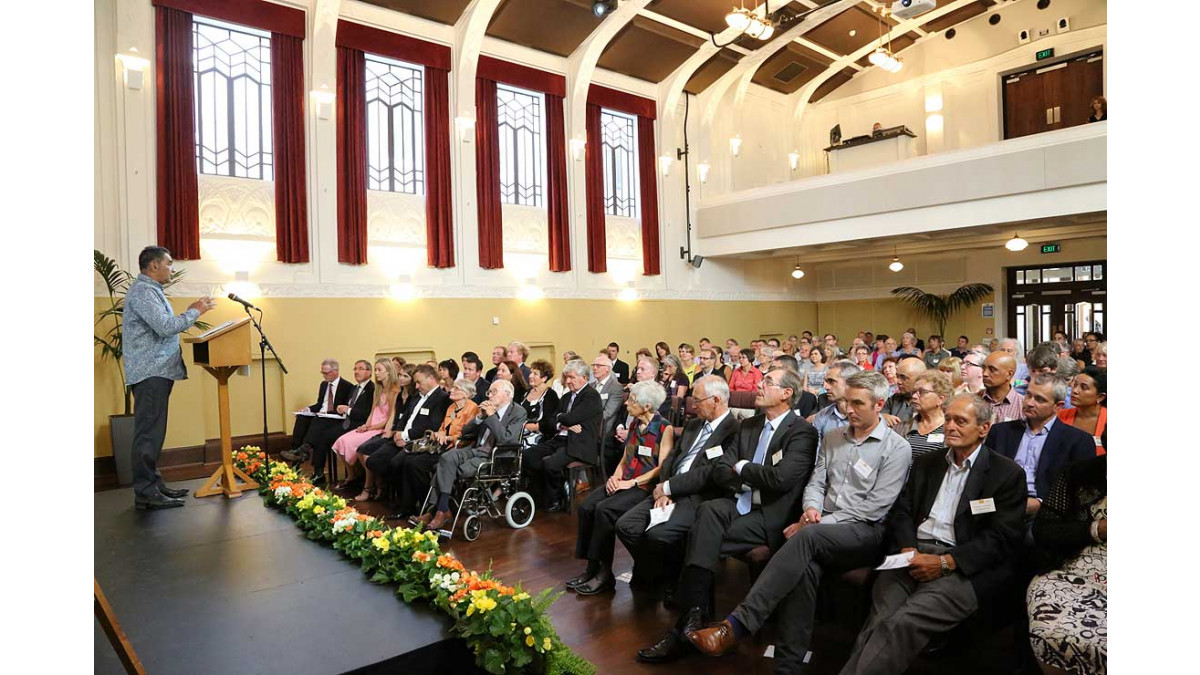 Sir Geoffrey Peren Building Auditorium.