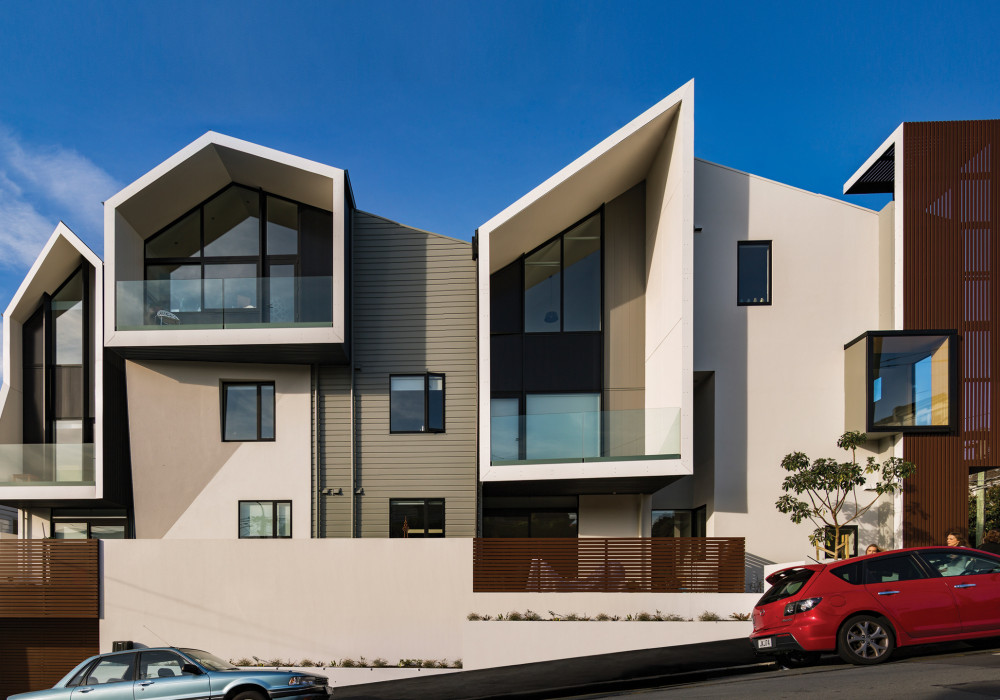 Lightweight StoPoren Façade Specified for Zavos Corner