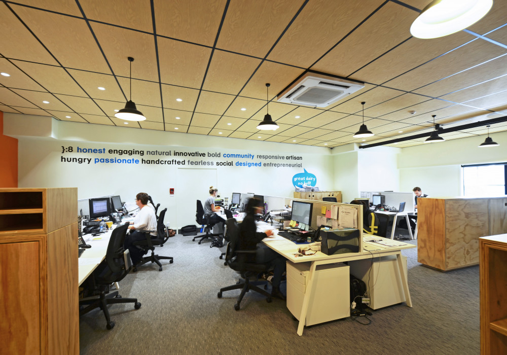 Create Inspired Work Spaces with Asona's Acoustic Ceiling Laminate Collection