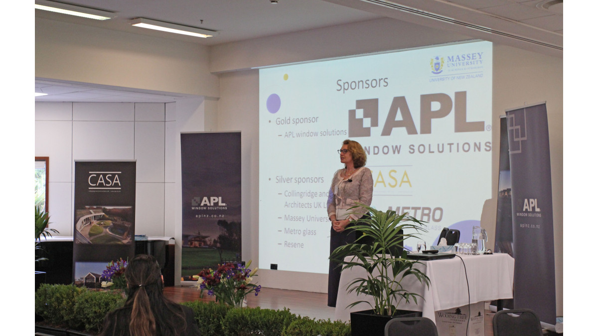 Robyn Phipps, Professor in Construction, at Massey University, opened the symposium.