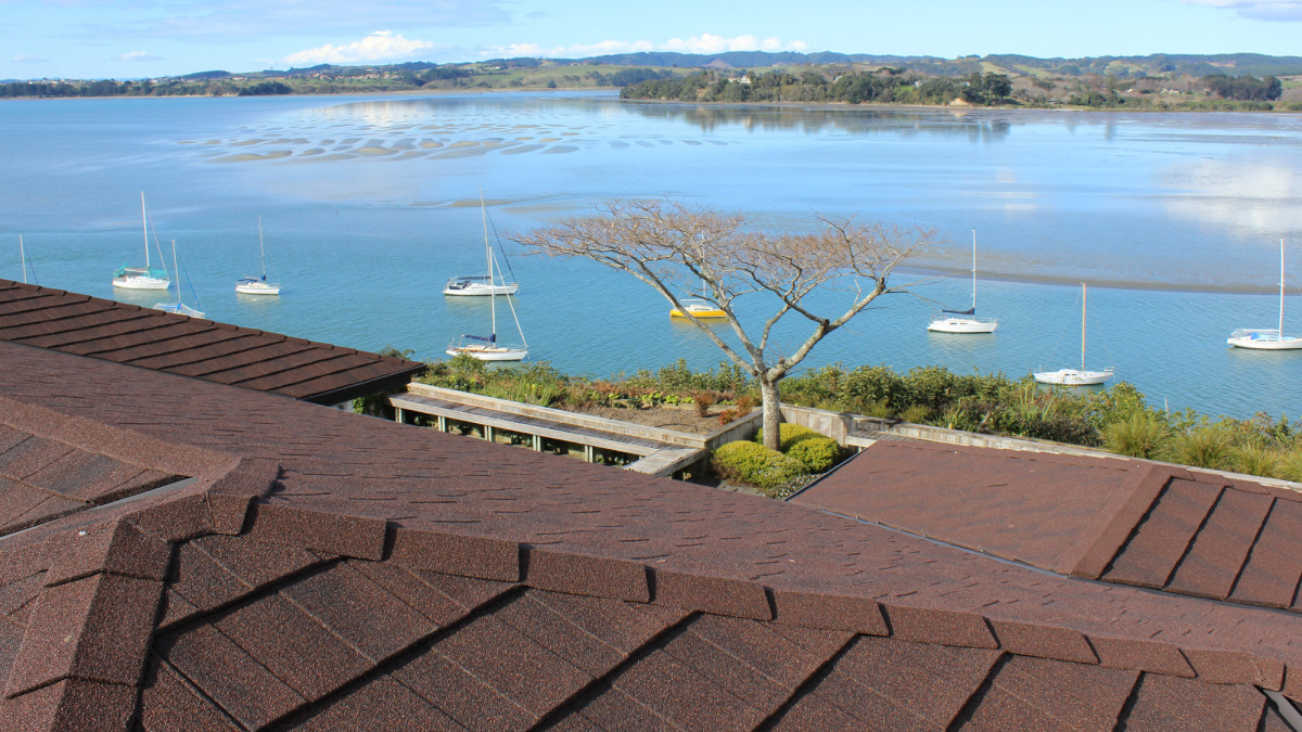 The finished roof with Gerard CF Shake roofing.