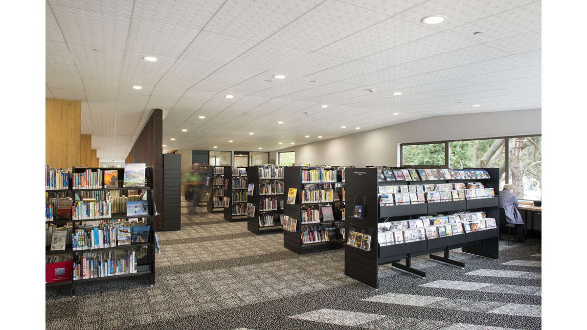 Devonport Library — Triton Duo 60 with perforated Sonatex facing.