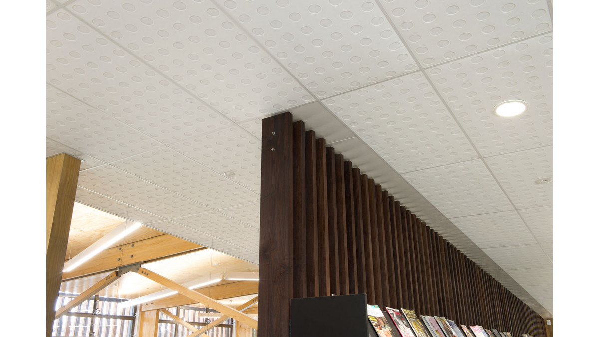 Devonport Library — Triton Duo 60 with perforated Sonatex facing.