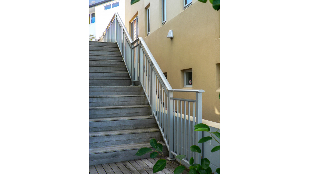 Heritage Balustrade works great on stairs.