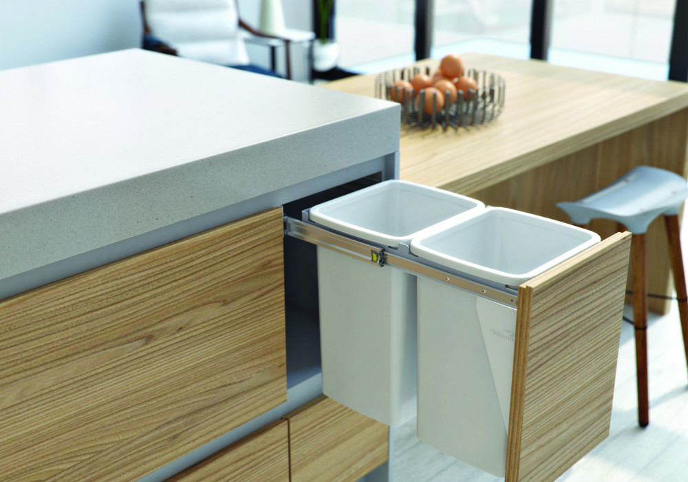 Hideaway Bins Add Soft Close Option for Compact Range