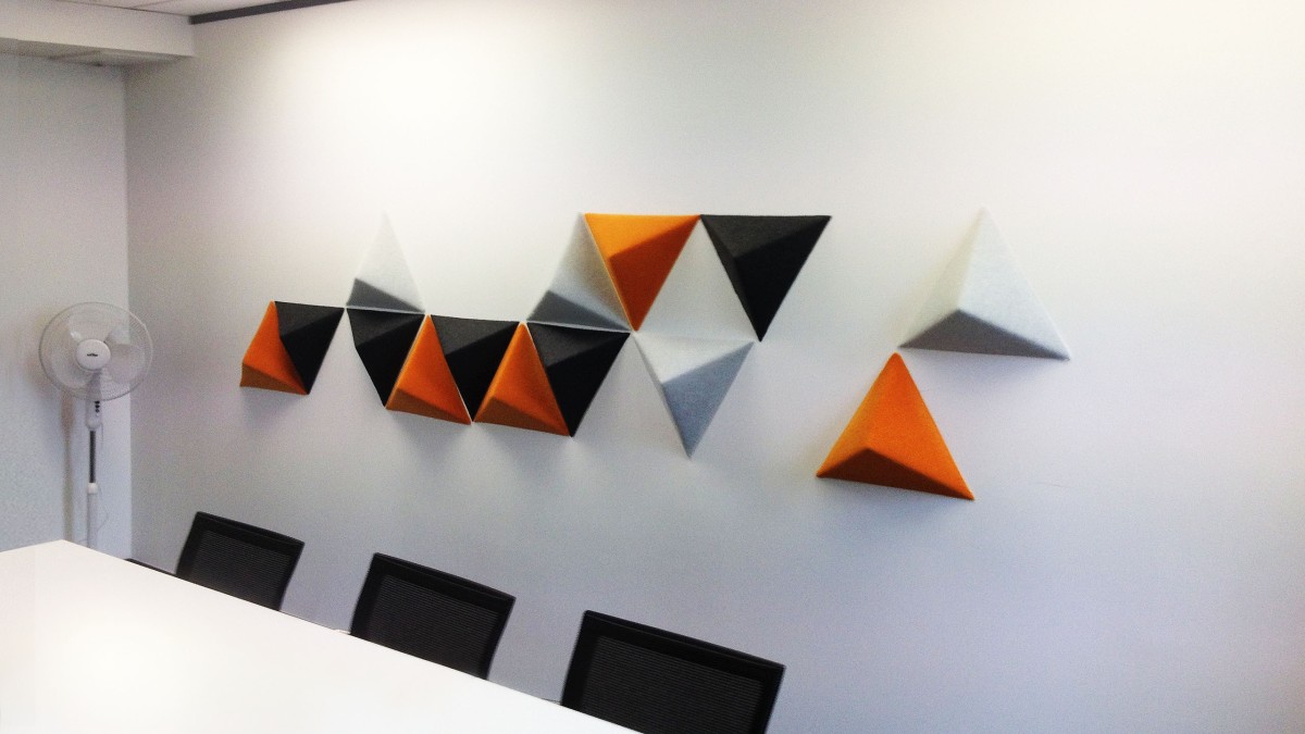 OROQI Triangle wall tiles.