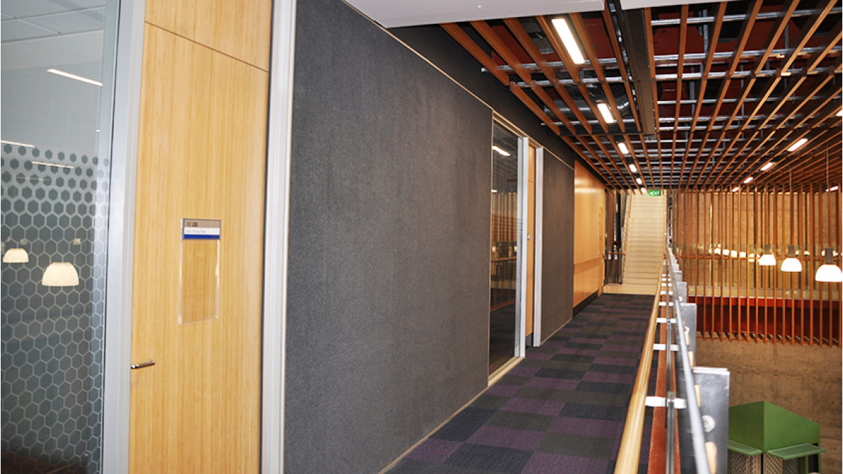 Acoustic wall coverings.