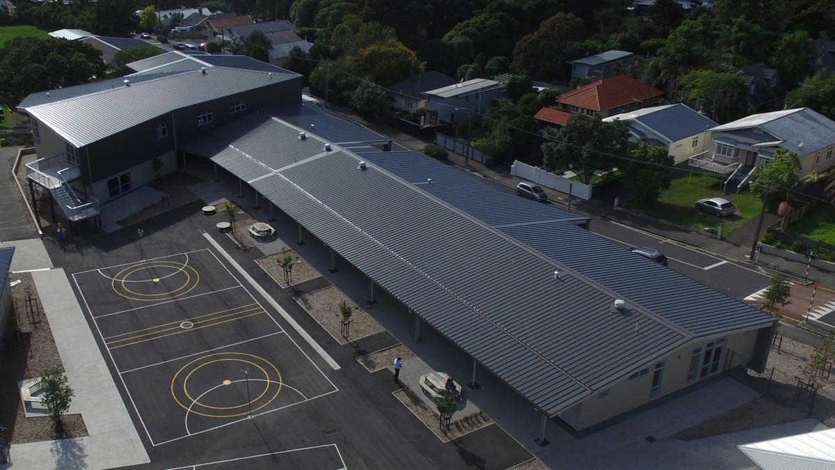 Kingspan insulated roof and wall panels have provided a long term solution for weather-tightness issues for Westmere School.