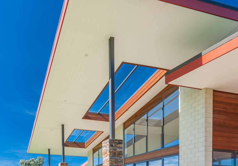 Tongue and Groove Soffit Lining Completes the Look