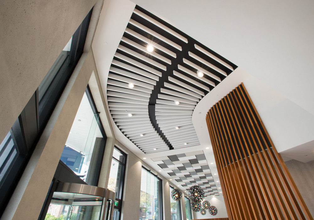 NZIA Finalist 55 Symonds Street Features Asona Acoustic Products