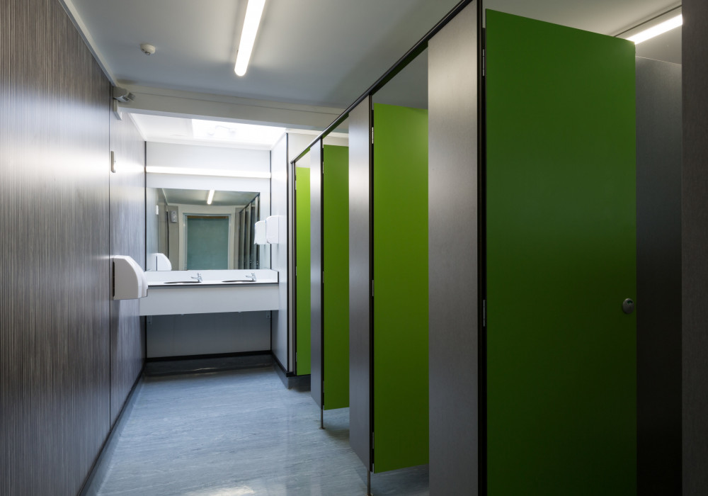 Robust Resco Panels and Partitions Brighten School Toilet Block