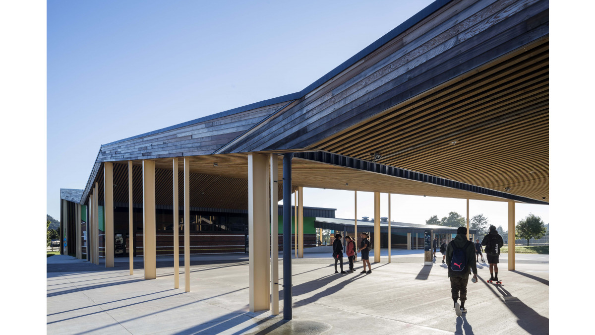 Tarawera High School by RTA Studio, winner of the Resene Total Colour Nightingale Award 2016.