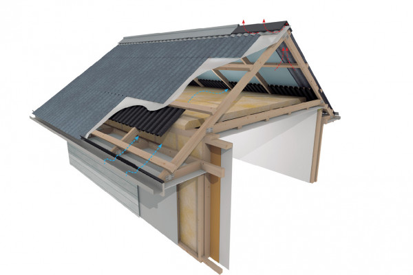 A Passive Ventilation Solution for Cold Roof Pitches Over 30º 