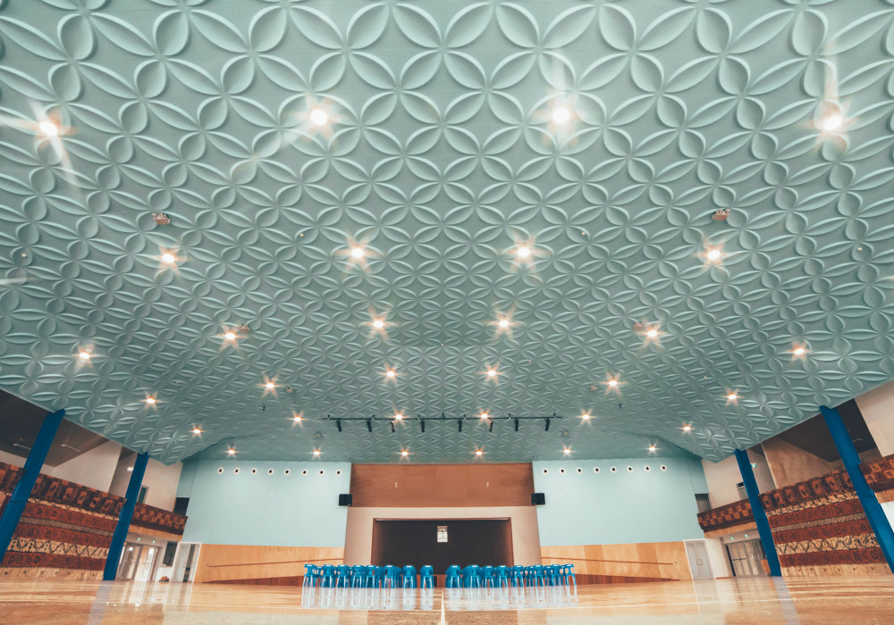 Striking Acoustic Ceiling Brings Touch of Tonga to Auckland Church