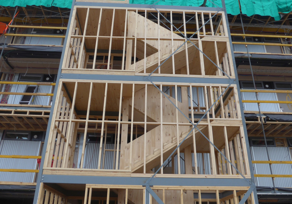 XLam AirStair and CLT Floor System Selected for University Apartments