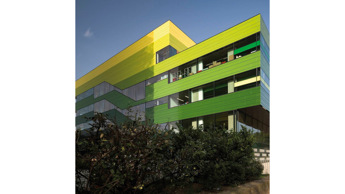 Westminster Academy, UK - terracotta can be brightly coloured!