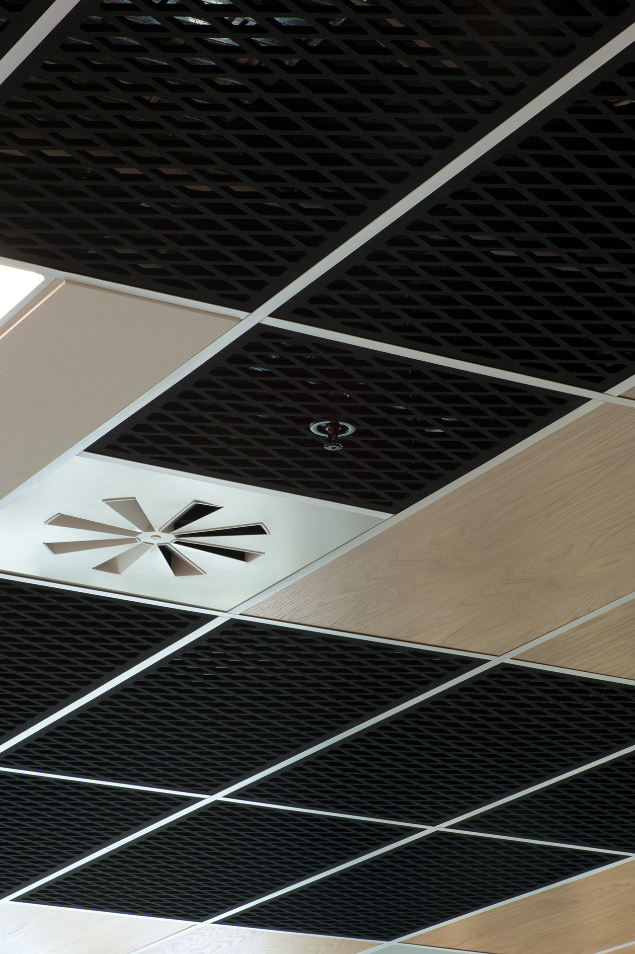 Asona S New Acoustic Mesh Ceiling Panel Adds Texture Eboss