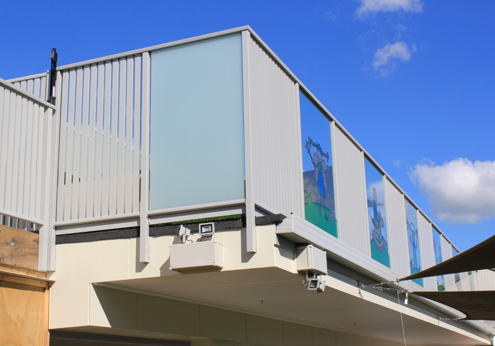 Provista Framed Glass and Euro Slat for Auckland Childcare Centre