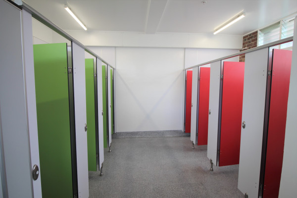 KerMac Provides Colourful Partitions for School Bathroom Renovation