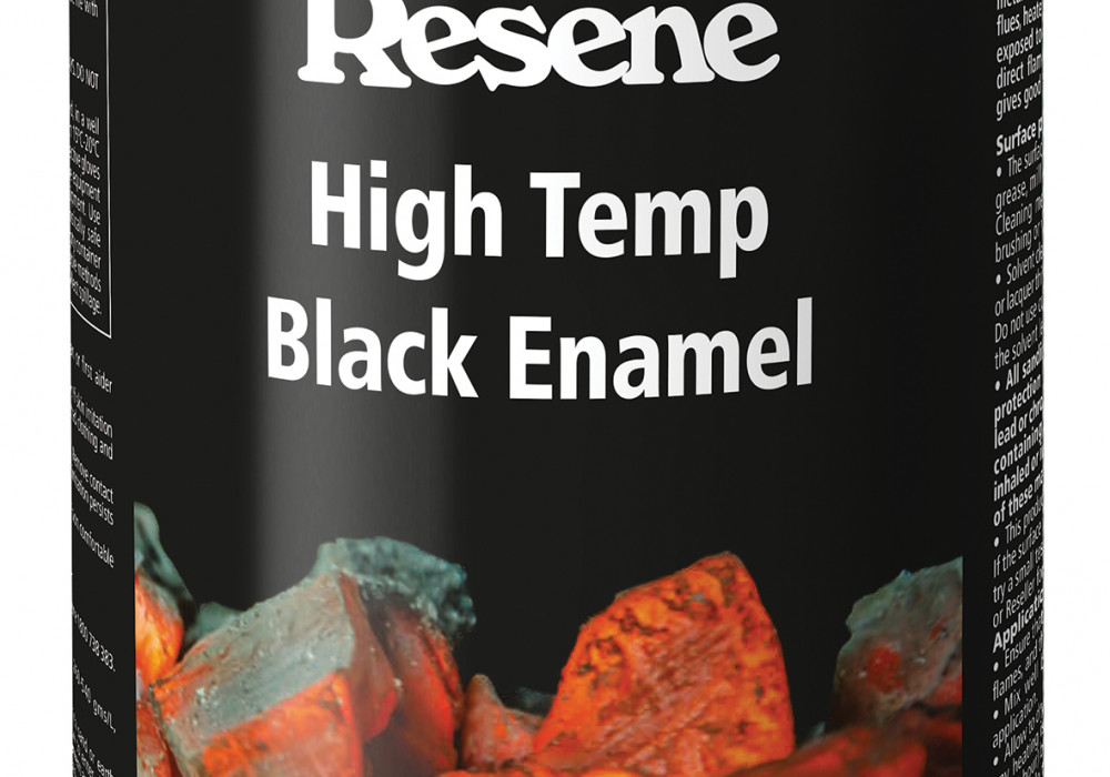 Re-Coat Hot Surfaces with Resene High Temp Black Enamel