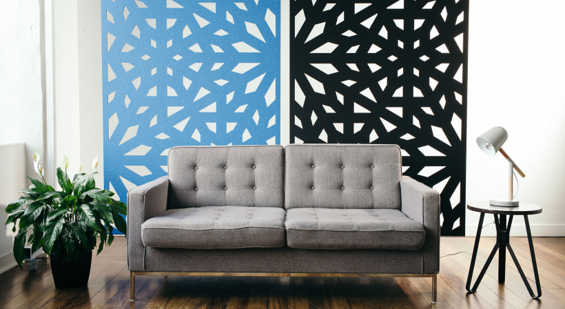 Cascade Hanging Screens Provide Versatile Acoustic and Visual Privacy