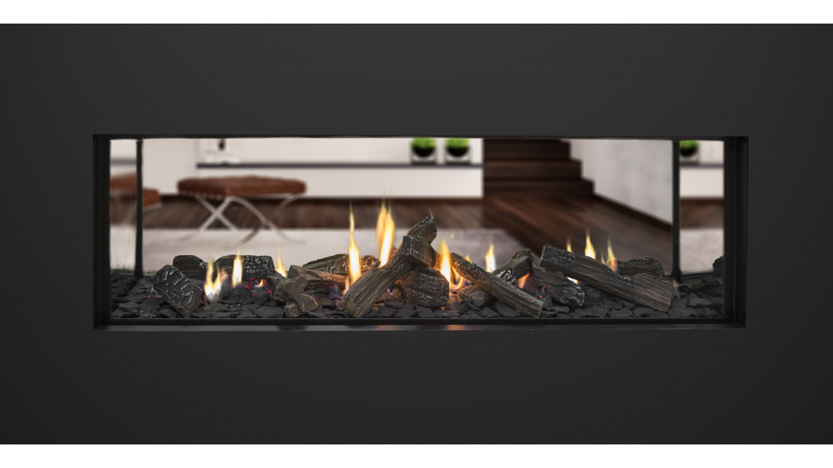 Escea DS1400 Double Sided Gas Fireplace.