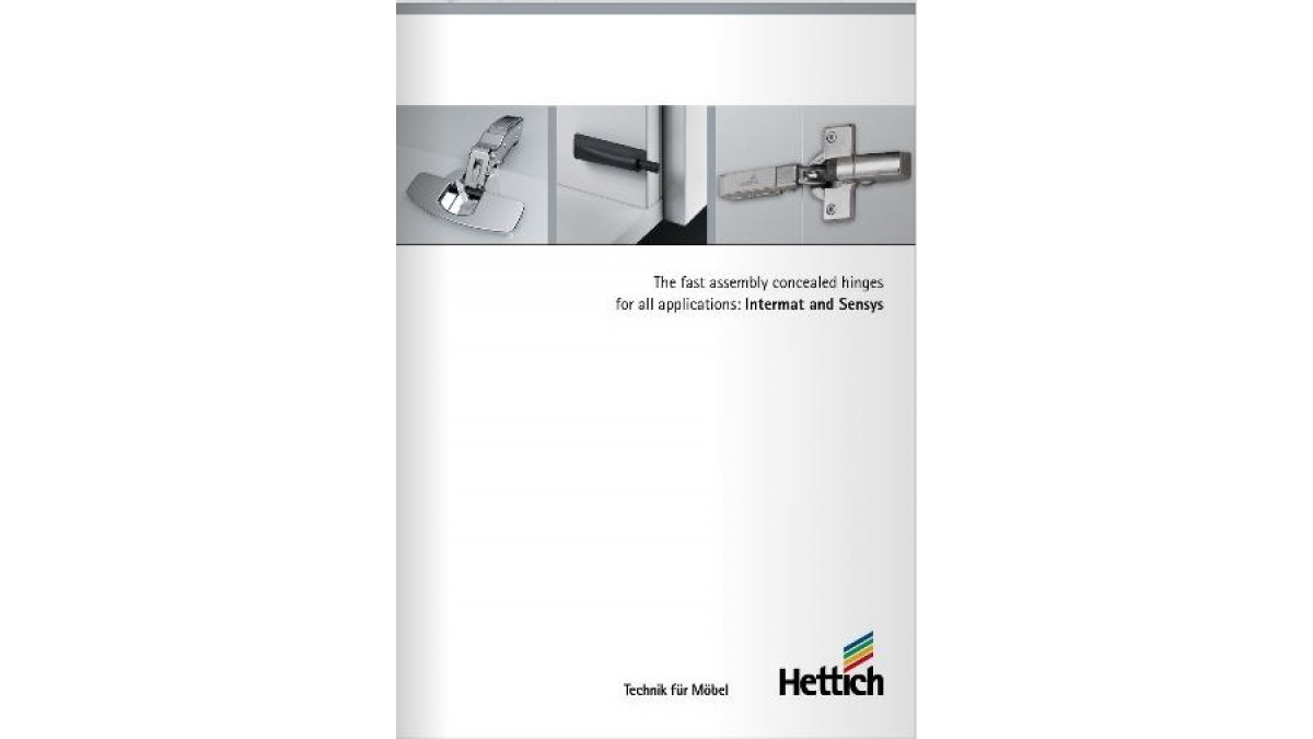 Hettich has developed a new hinge catalogue to include all concealed hinges.
