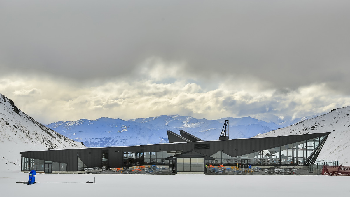 Kingspan Trapezoidal Roof and Wall panels and Architectural Wall panels on Remarkables Skifield Base building.