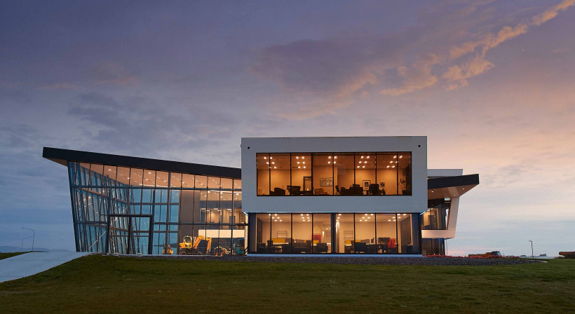 First Windows in Porter Global Headquarters