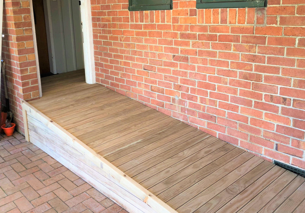 Nurajack System Supports Accessible Ramp at Waterview Home